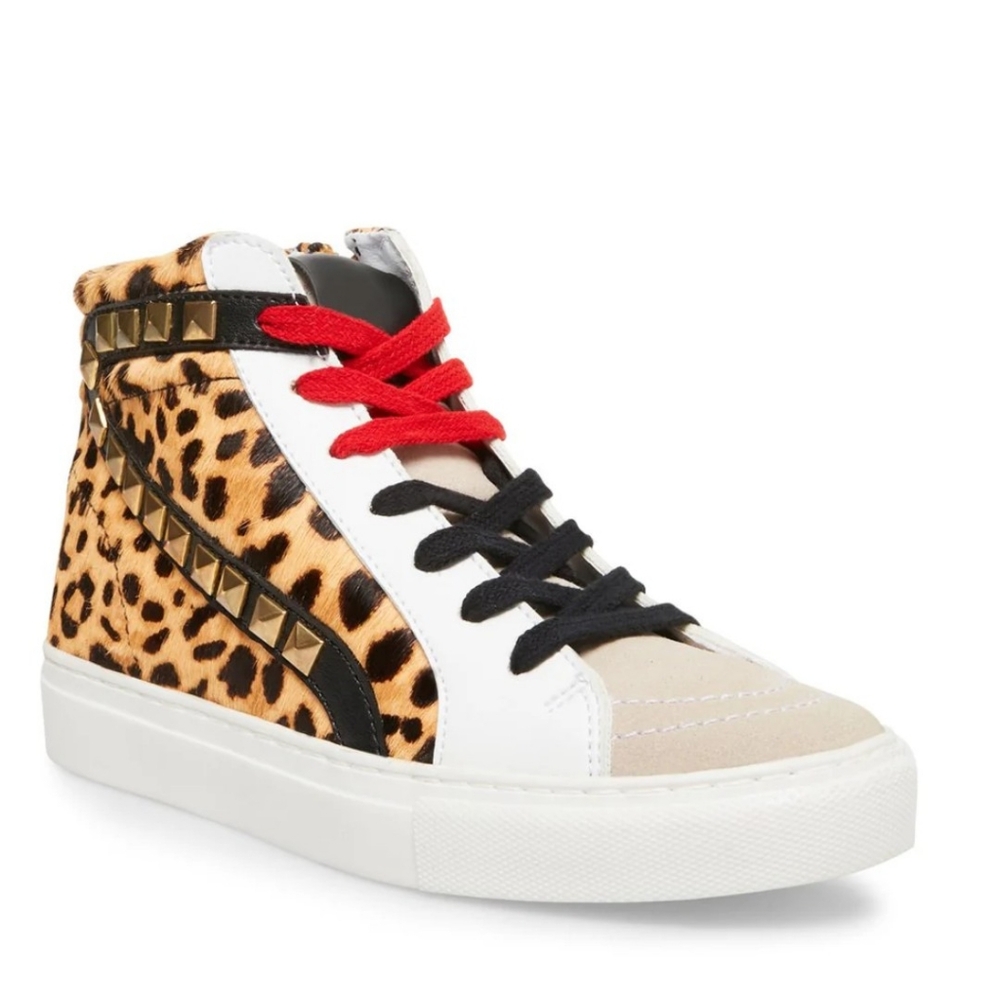 Steve Madden leopard sneakers.